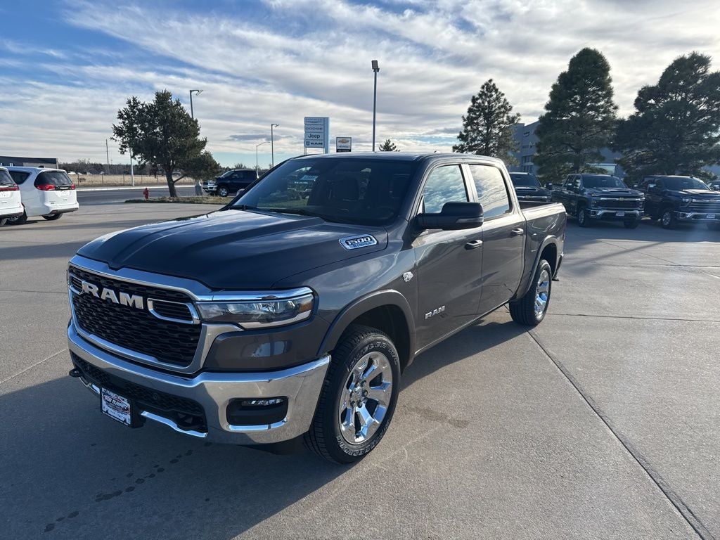 2026 RAM 1500 Big Horn/Lone Star in Granite Crystal Metallic Clear-Coat Exterior Paint — front three-quarter view