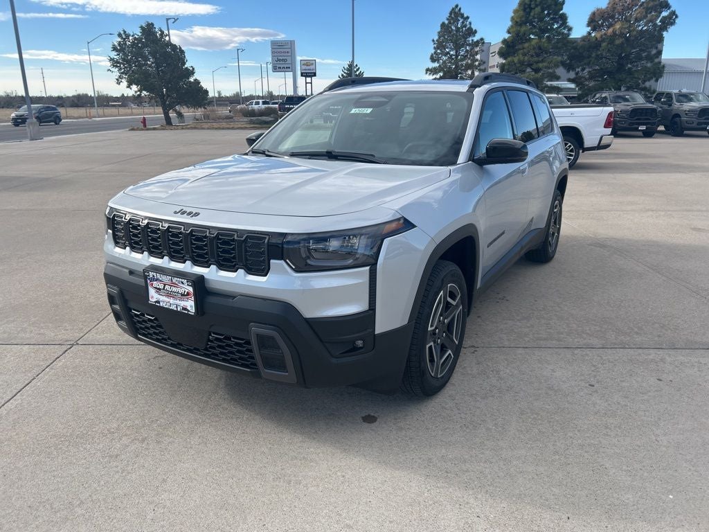 2026 Jeep Cherokee Limited in Silver Zynith Clear-Coat Exterior Paint — front three-quarter view