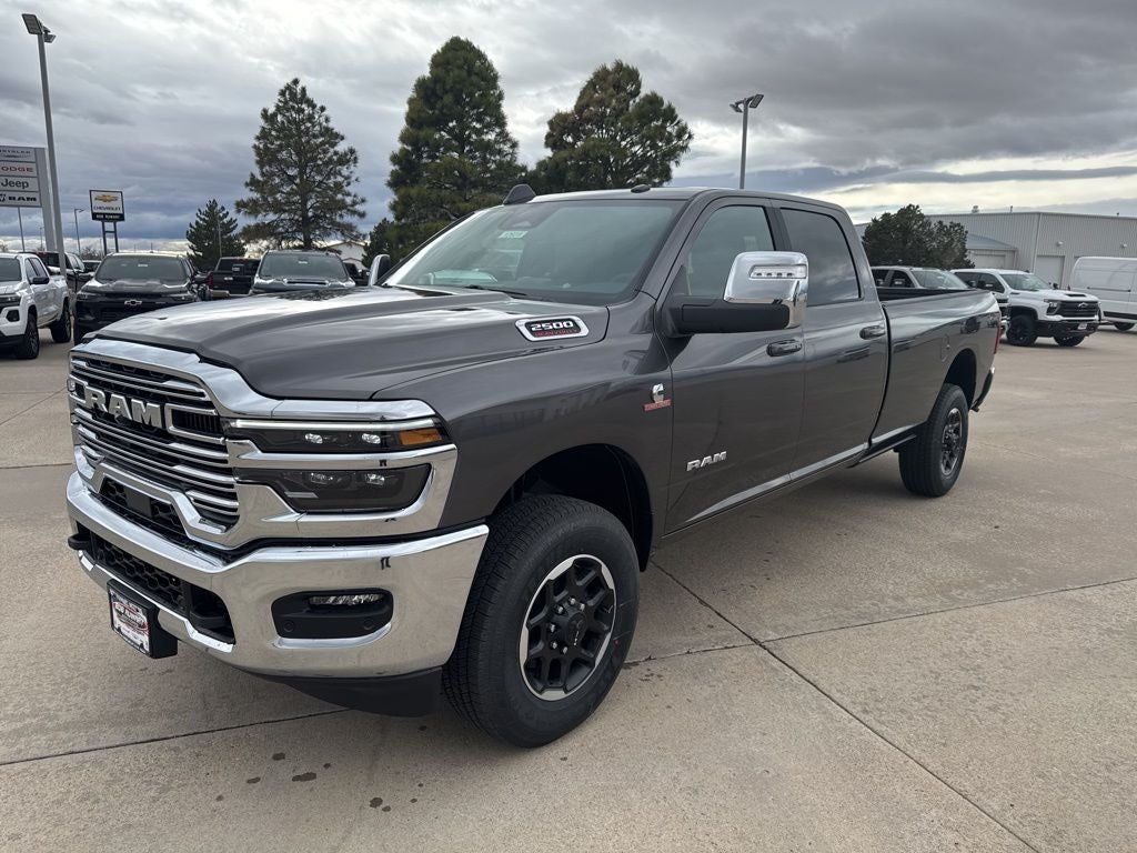 2026 RAM 2500 Laramie in Granite Crystal Metallic Clear-Coat Exterior Paint — front three-quarter view