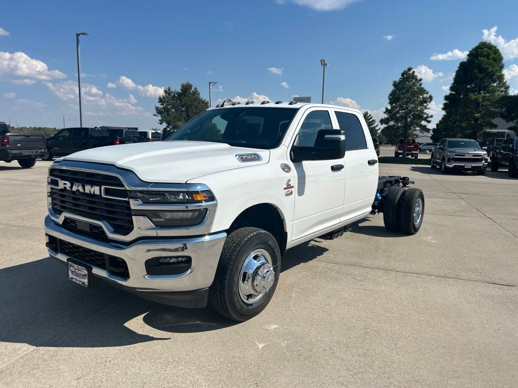 2026 RAM 3500 Tradesman in Bright White Clear-Coat Exterior Paint — front three-quarter view